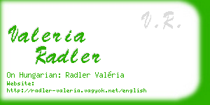 valeria radler business card